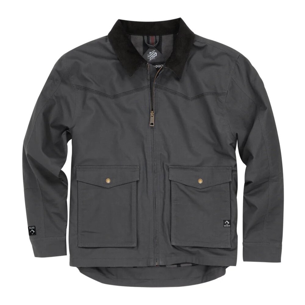 DRI DUCK Men's Charcoal Yellowstone Power Move Canvas Jacket/NWT/L